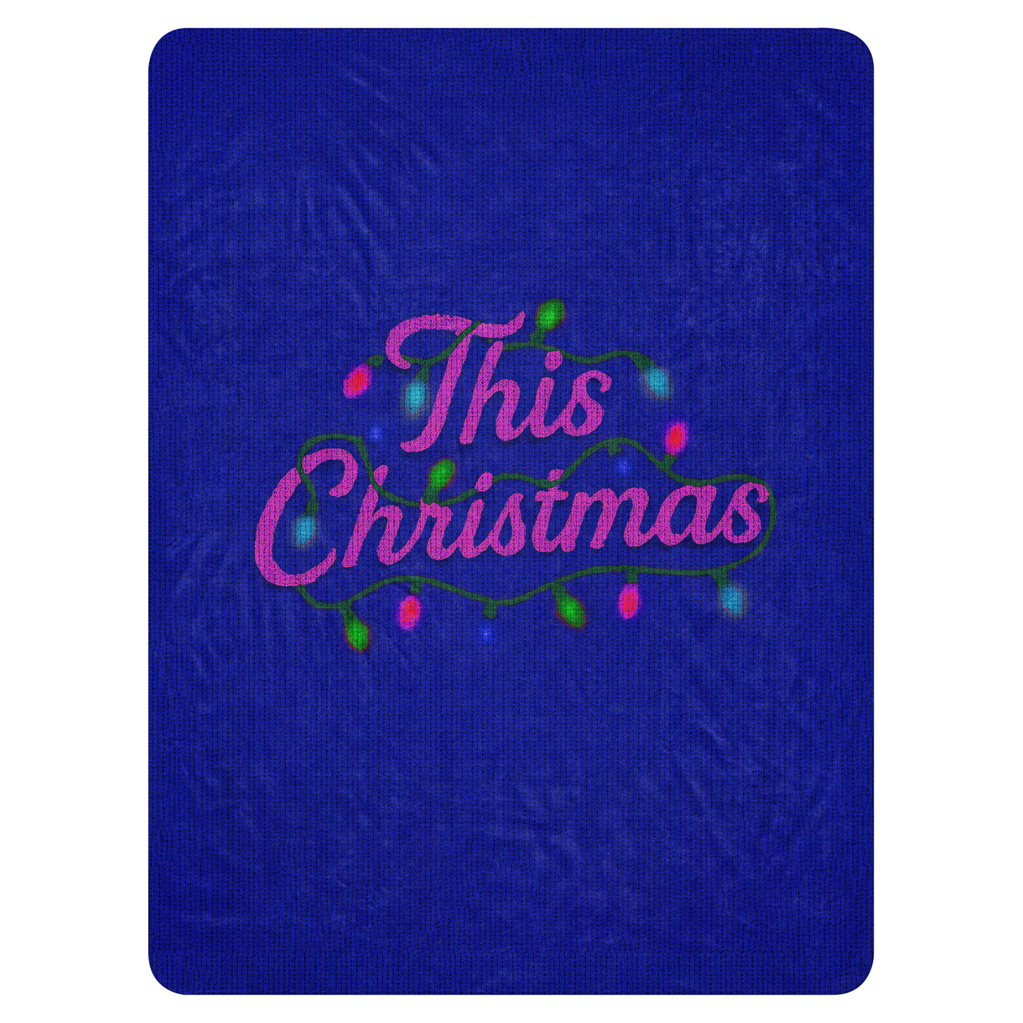 THIS CHRISTMAS KNIT SHERPA BLANKET