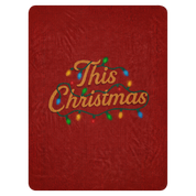 THIS CHRISTMAS KNIT SHERPA BLANKET