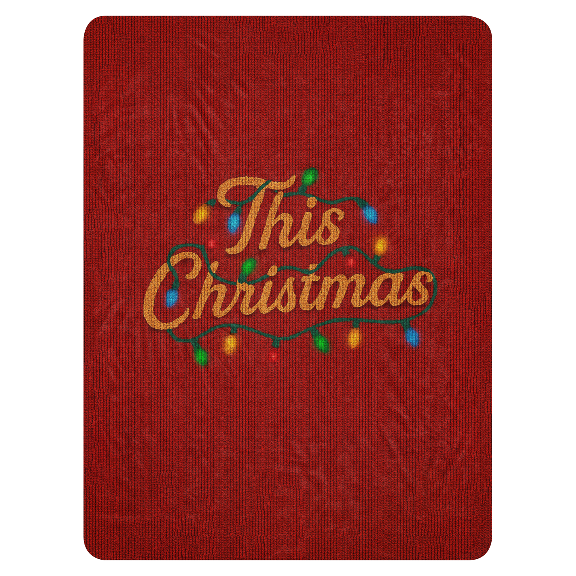 THIS CHRISTMAS KNIT SHERPA BLANKET