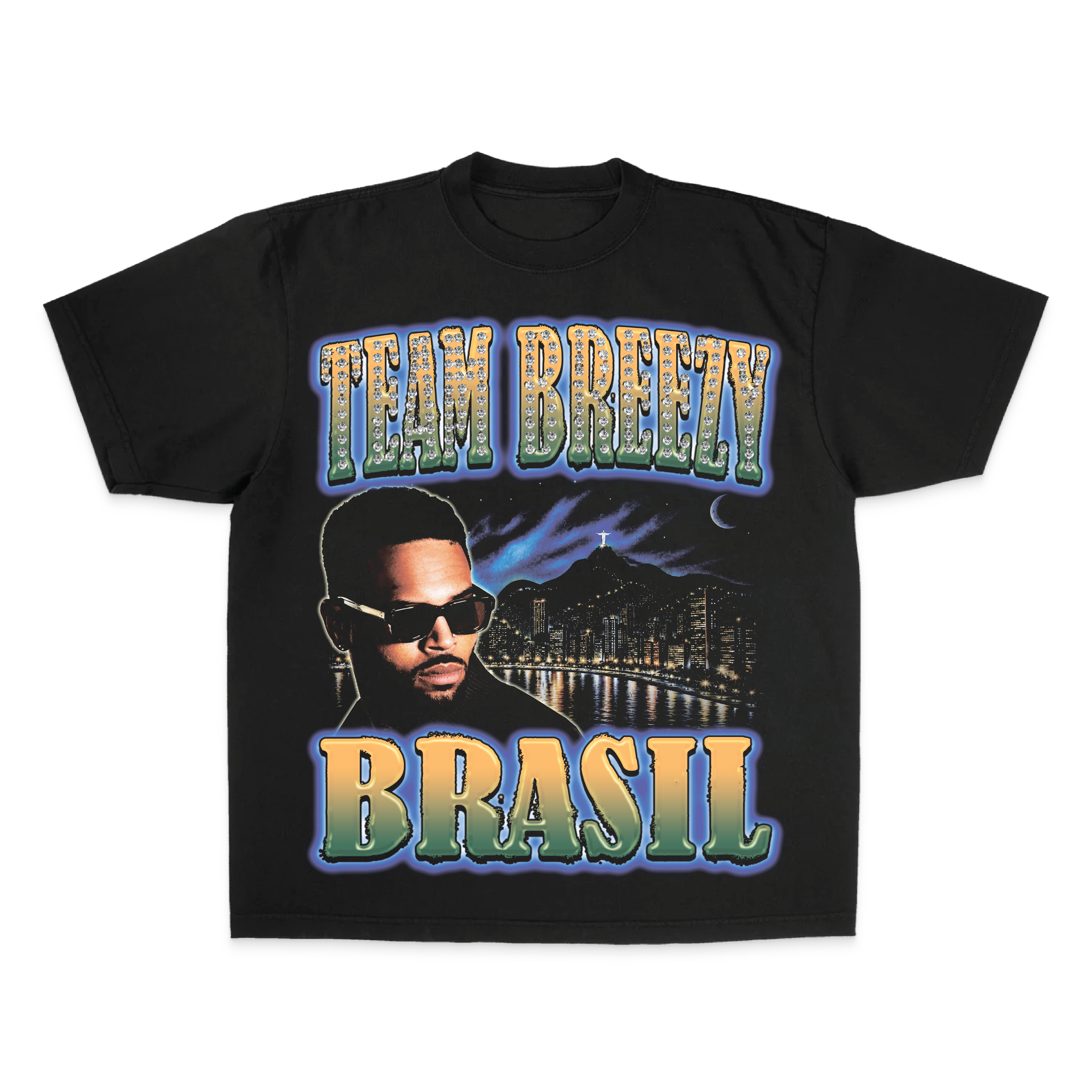 TEAM BREEZY REP YOUR CITY S/S T-SHIRT W/ RHINESTONES