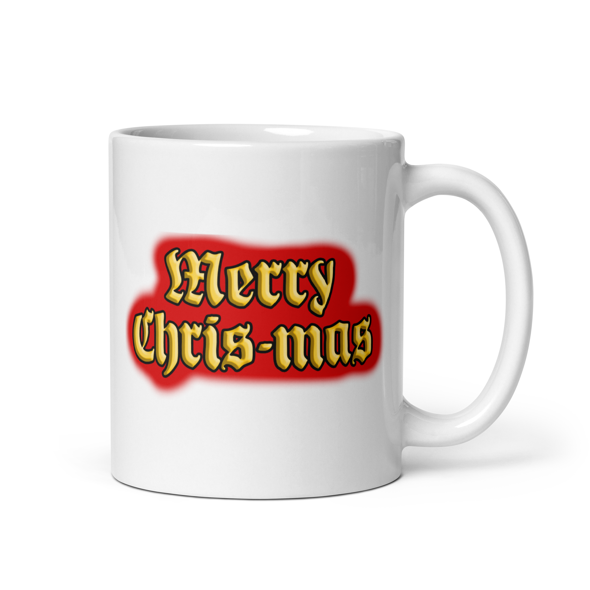 MERRY CHRIS-MAS WHITE MUG