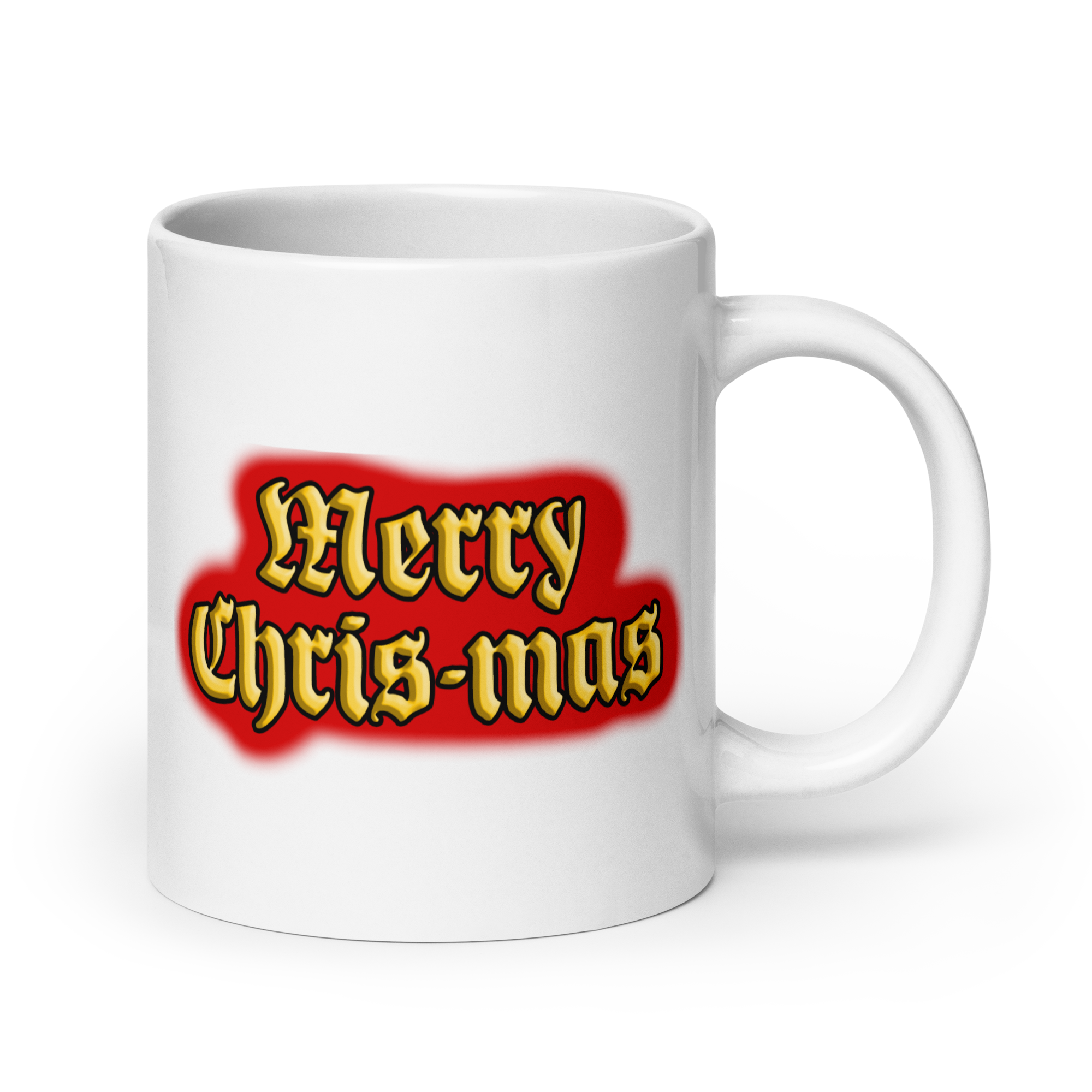 MERRY CHRIS-MAS WHITE MUG