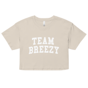 TEAM BREEZY COLLEGIATE WOMEN'S CROP TEE
