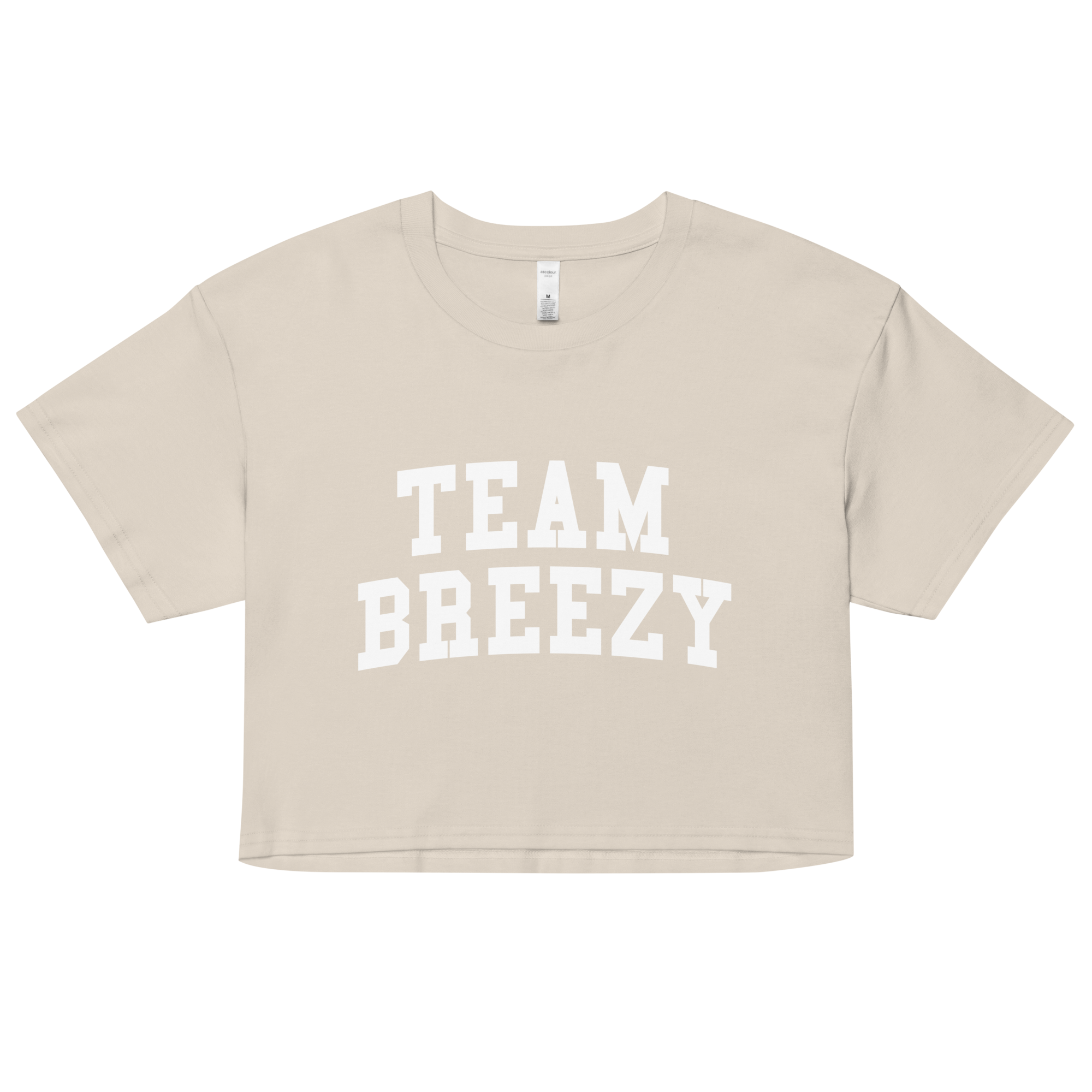 TEAM BREEZY COLLEGIATE WOMEN'S CROP TEE