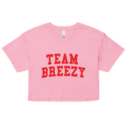 TEAM BREEZY COLLEGIATE WOMEN'S CROP TEE