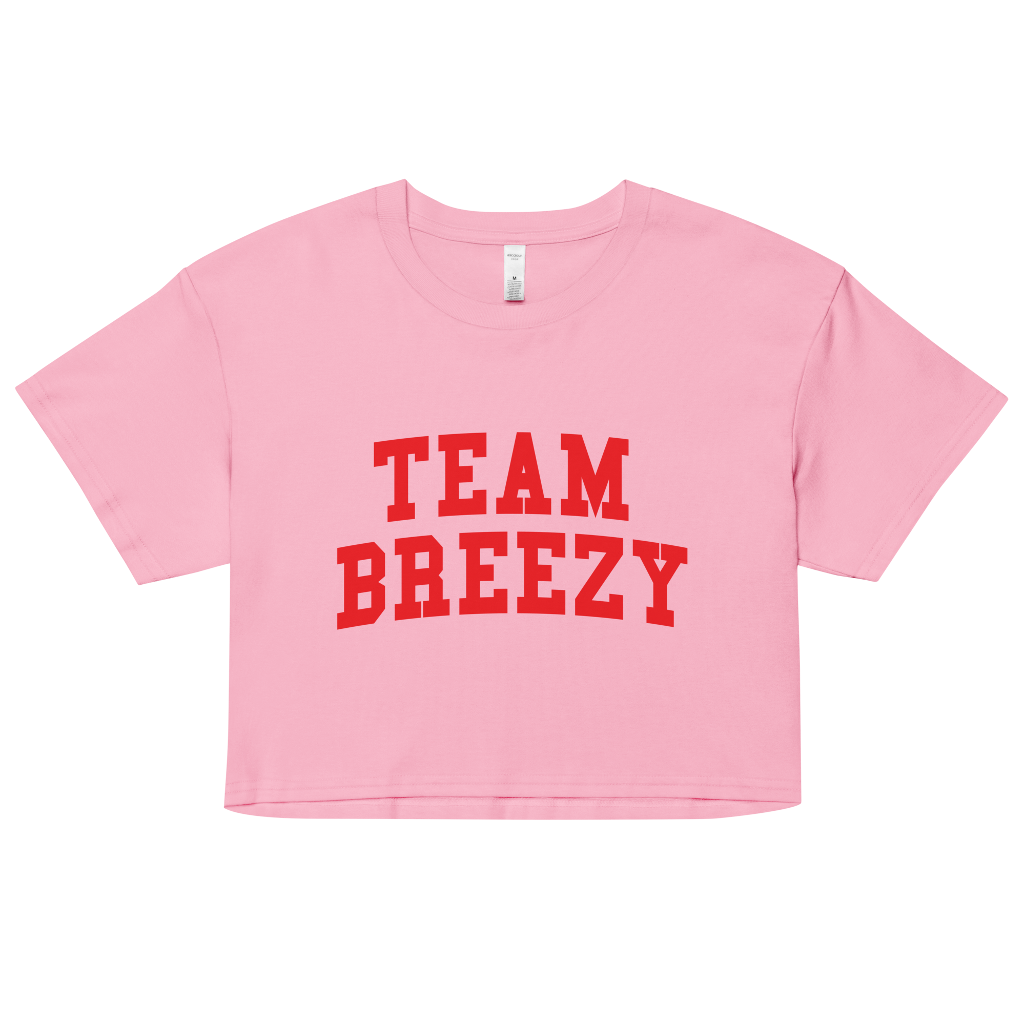 TEAM BREEZY COLLEGIATE WOMEN'S CROP TEE