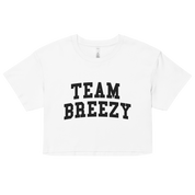 TEAM BREEZY COLLEGIATE WOMEN'S CROP TEE