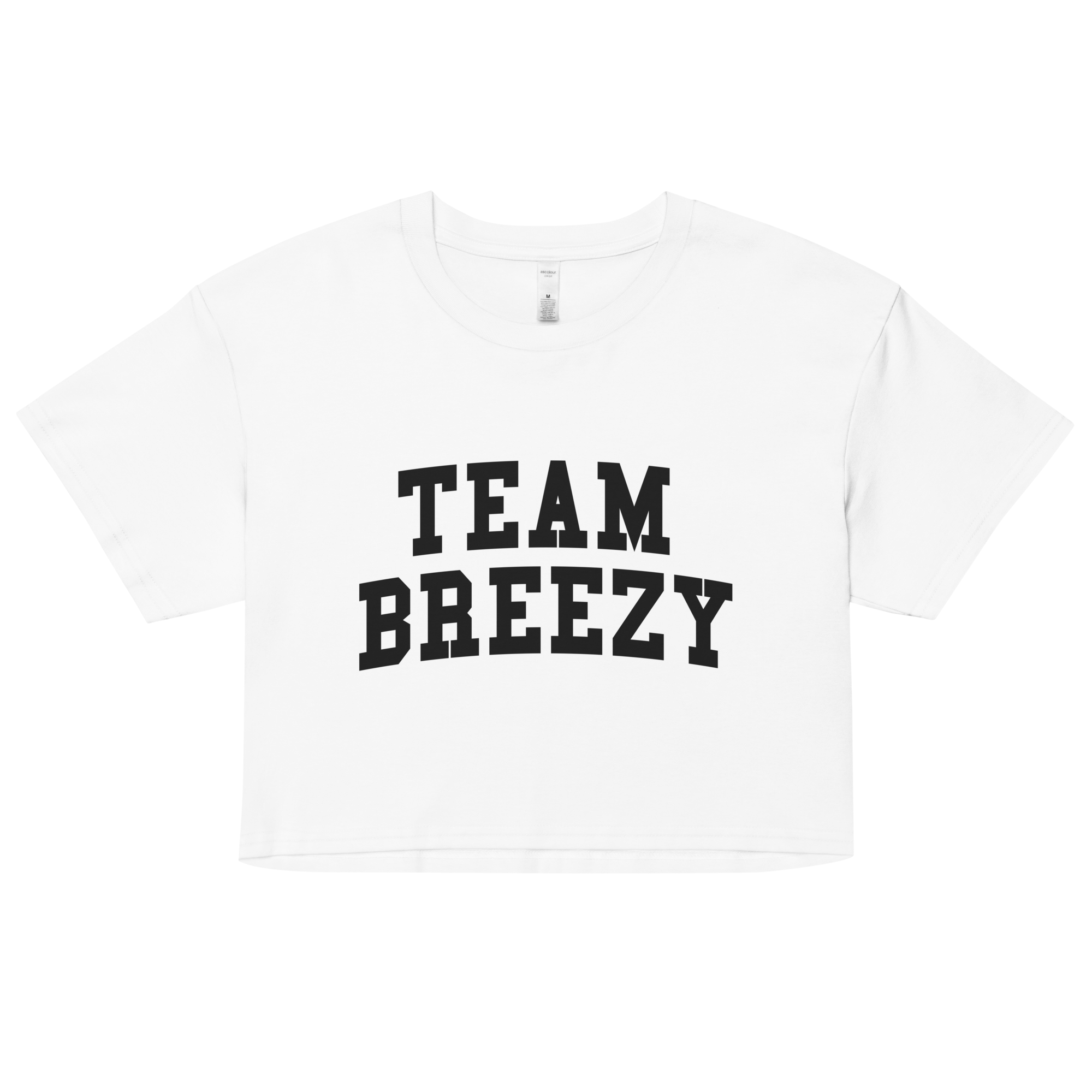 TEAM BREEZY COLLEGIATE WOMEN'S CROP TEE